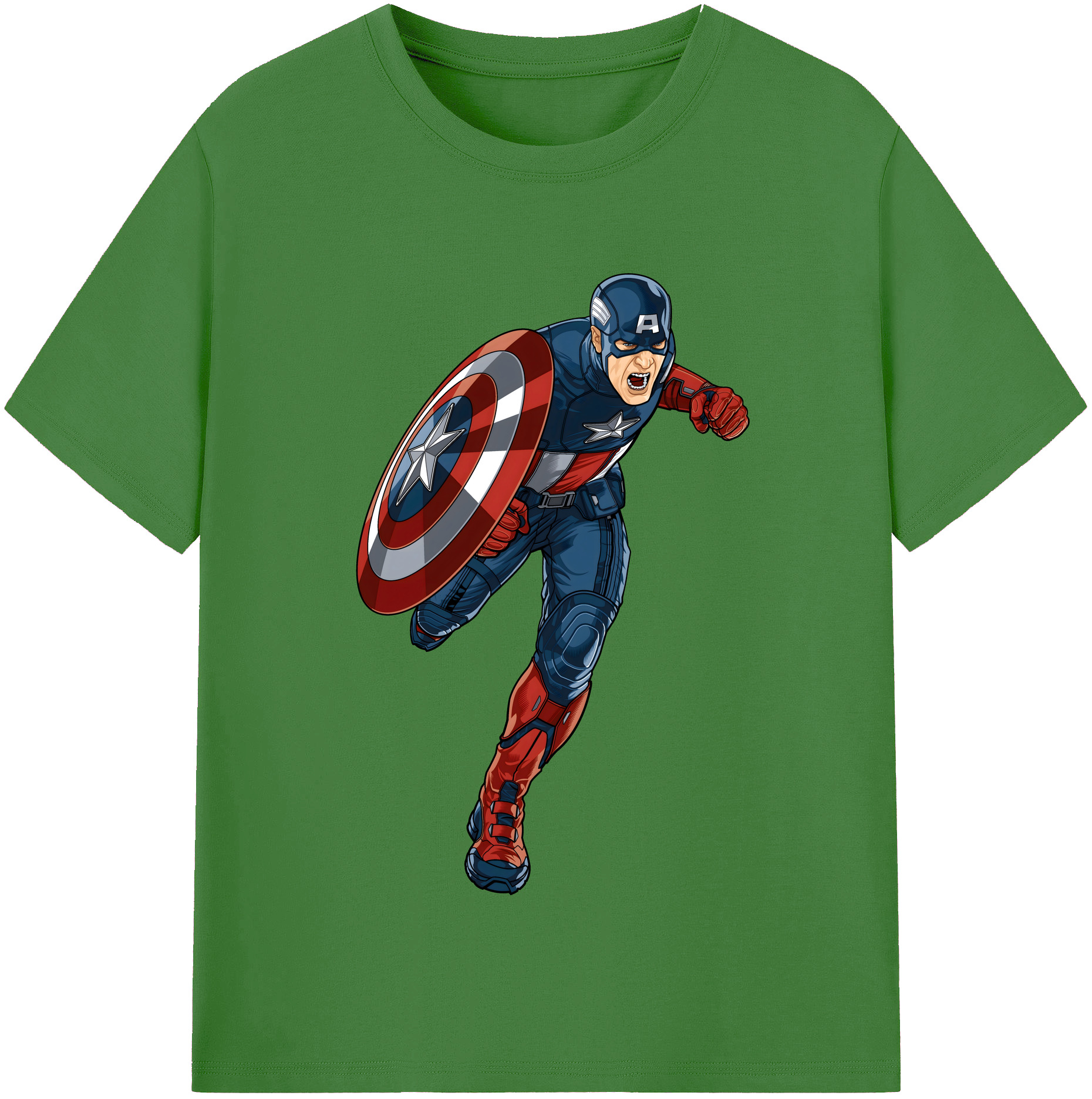 （画像用） アベンジャーズ The Avengers レディースカジュアルプリントTシャツ（綿100％）
